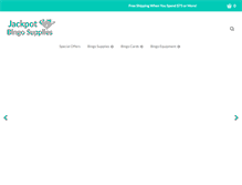 Tablet Screenshot of jackpotbingosupplies.com